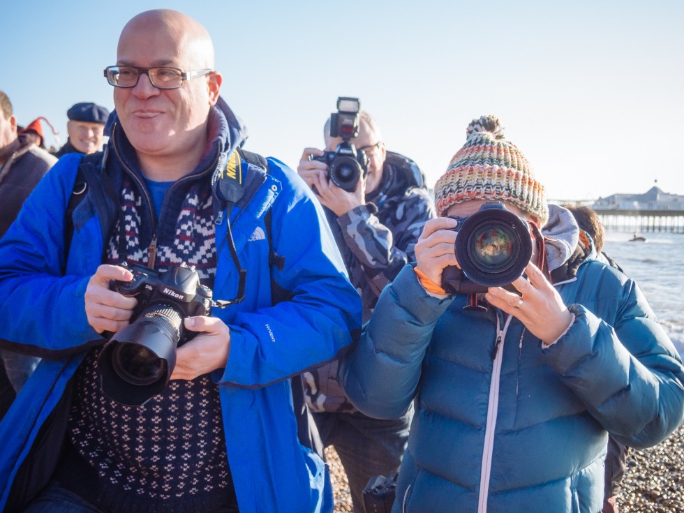 Brighton Christmas day swim 2014