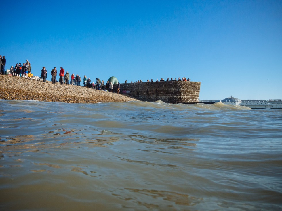 Brighton Christmas day swim 2014