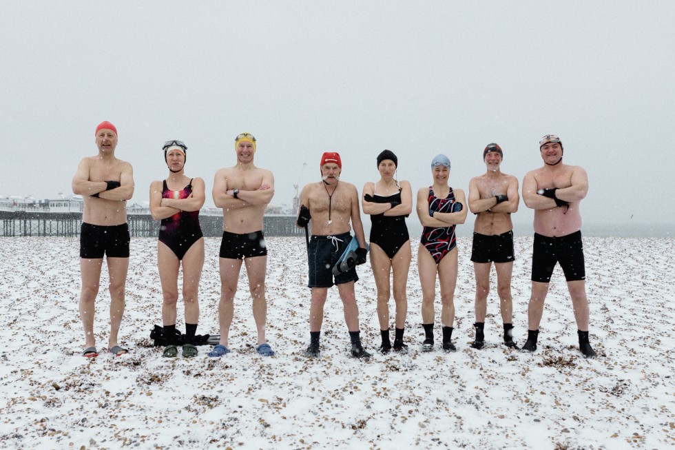 Hardy men & woman of Brighton Swimming Club
