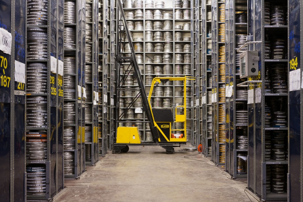 Endless high shelves of film