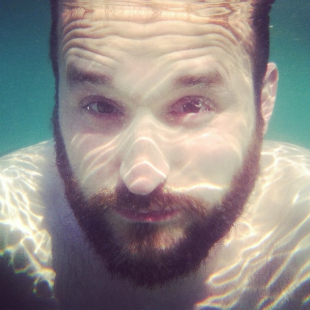 Self portrait shot with a iPhone 4 in a DriSuit