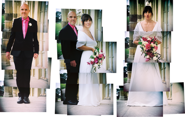 married couple montage portrait lisa and alex bamford