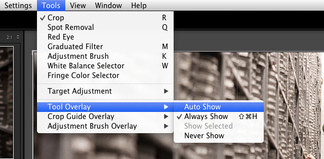 Lightroom 5 tip changing crop overlay