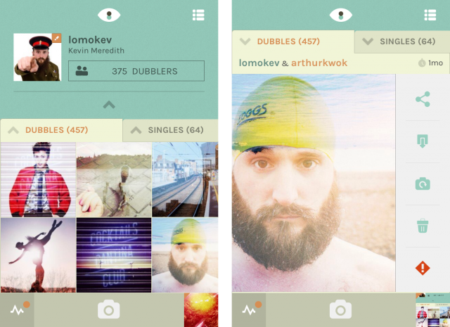 dubble iphone iOS app user interface