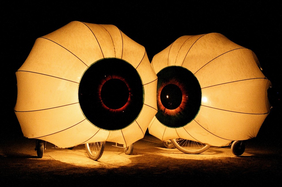 Burning Man 2005 eye ball bikes by Kevin Meredith