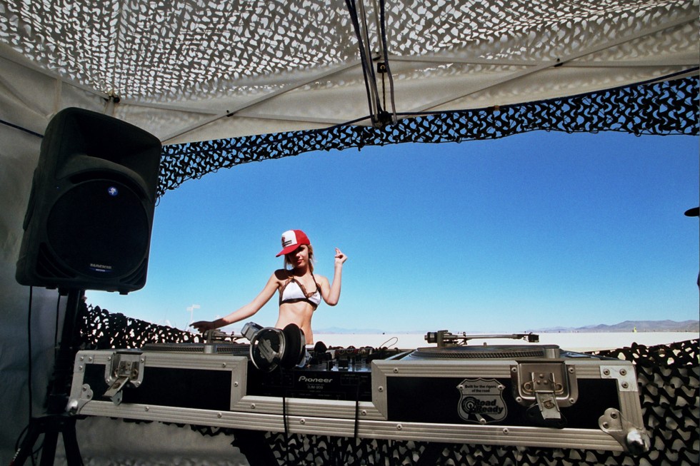 empty dance floor burning man 2005 by Kevin Meredith