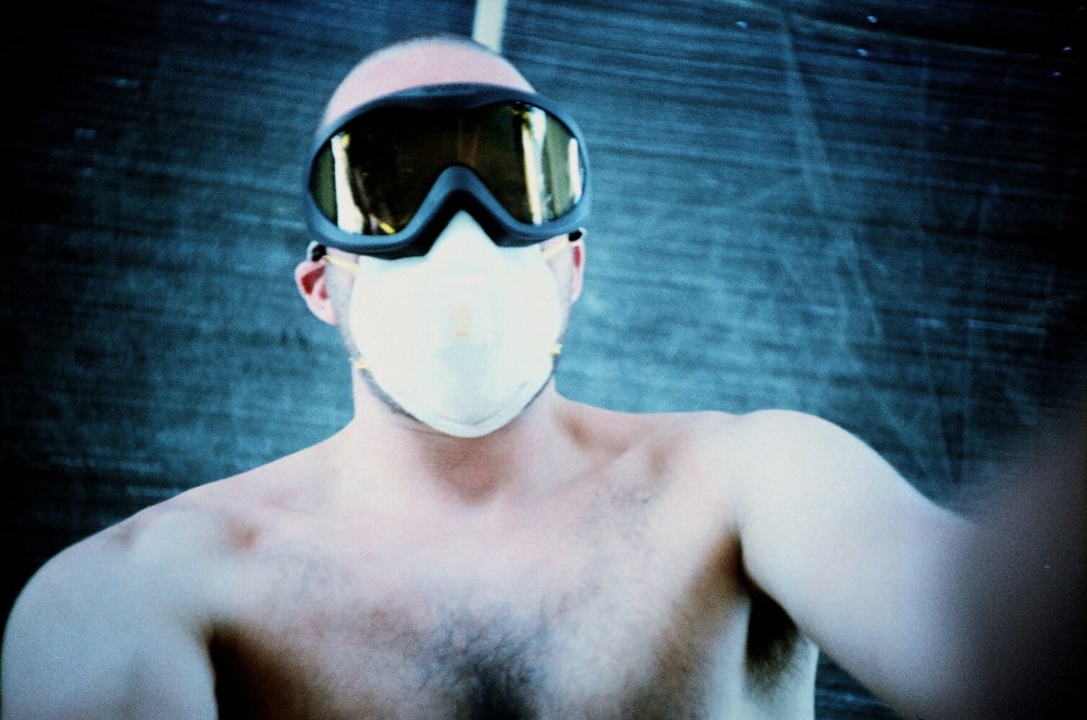 Burning Man self portrait by Kevin Meredith