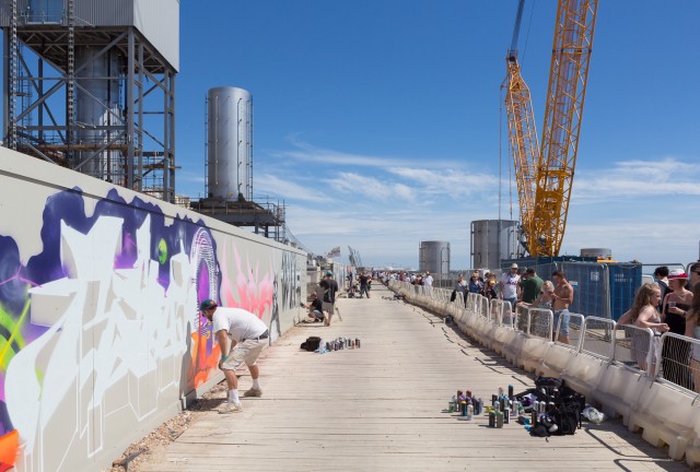Graffiti at the Brighton i360