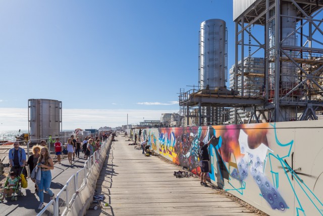 Graffiti at the Brighton i360