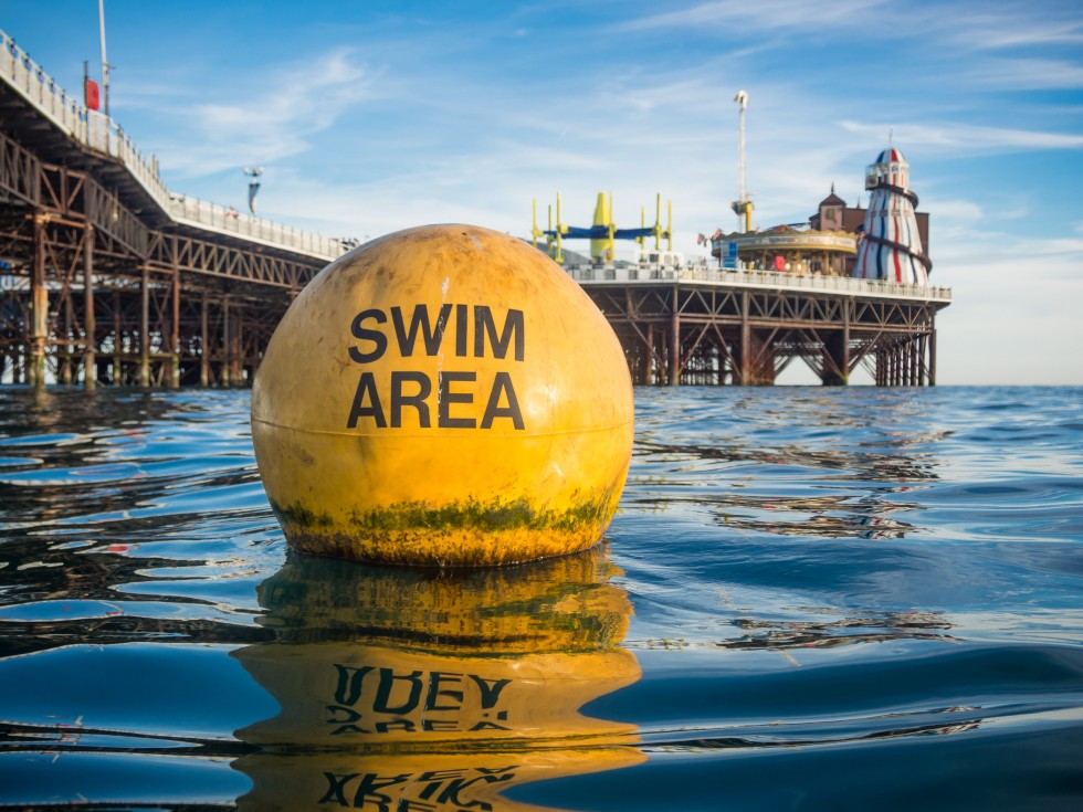 Swim Area Buoy and Brighton Pier