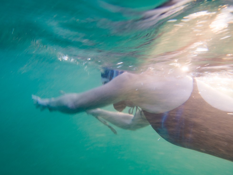 Eileen in usually clear water for Brighton