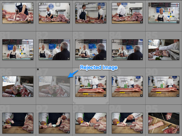 rejected image in Adobe lightroom