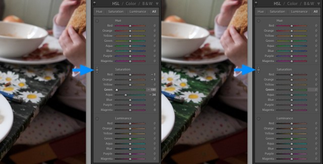 tartget adjustment in lightroom